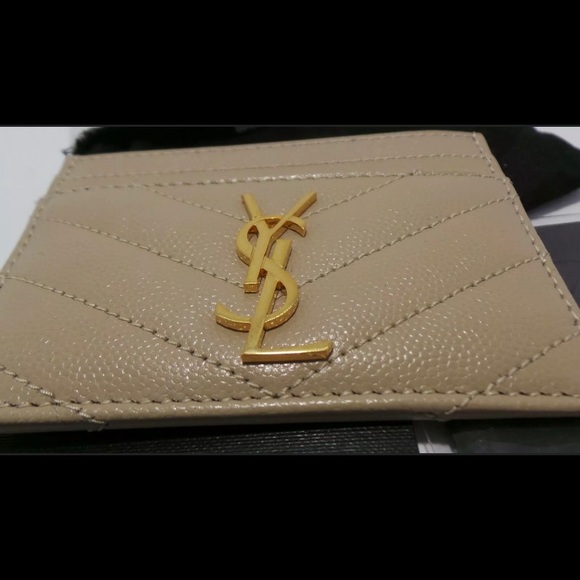 Authentic Saint Laurent Monogram Card Holder - Picture 6 of 10